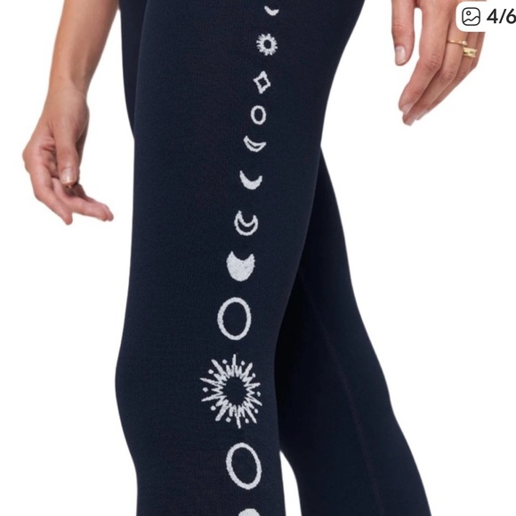 NWT Spiritual Gangster High Waisted Leggings with Celestial Design XS/S - Picture 4 of 7